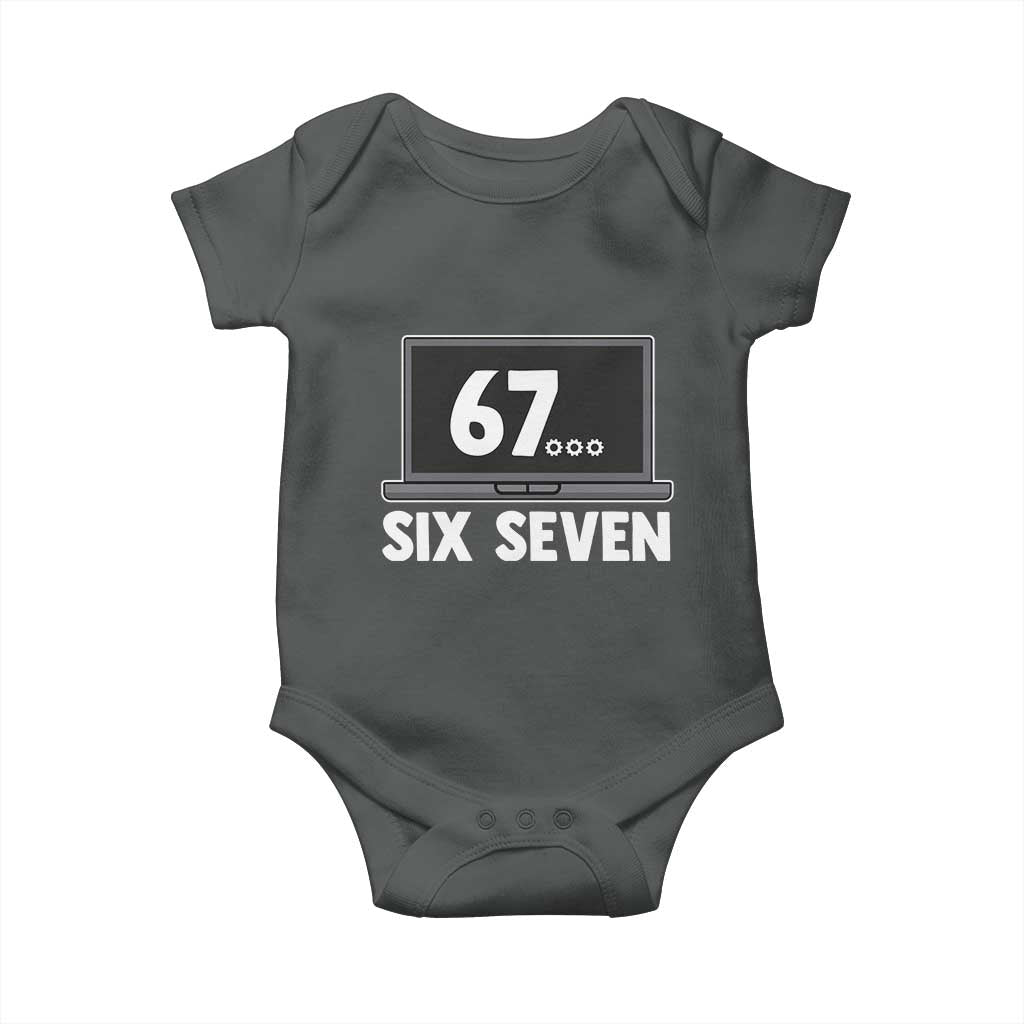 67 Six Seven Meme Baby Onesie Funny Tech Support - Wonder Print Shop