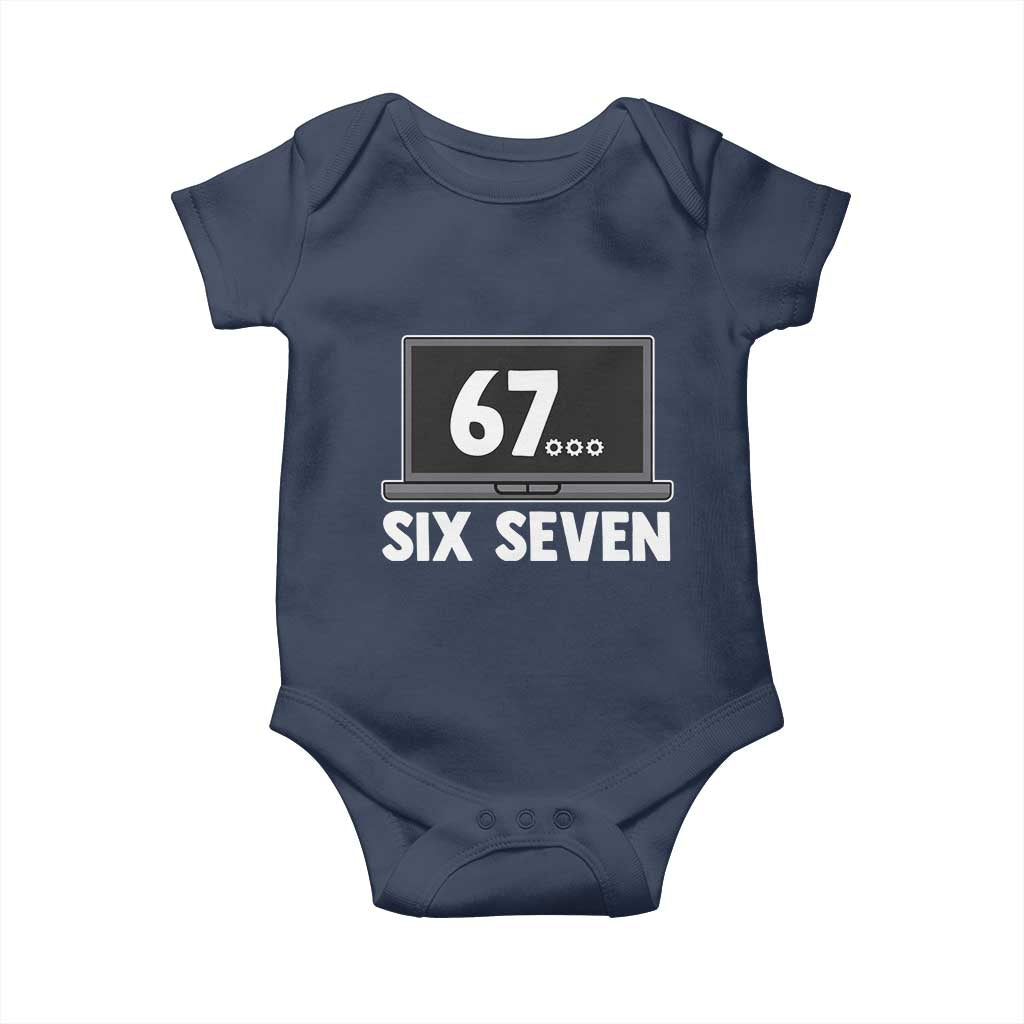 67 Six Seven Meme Baby Onesie Funny Tech Support - Wonder Print Shop
