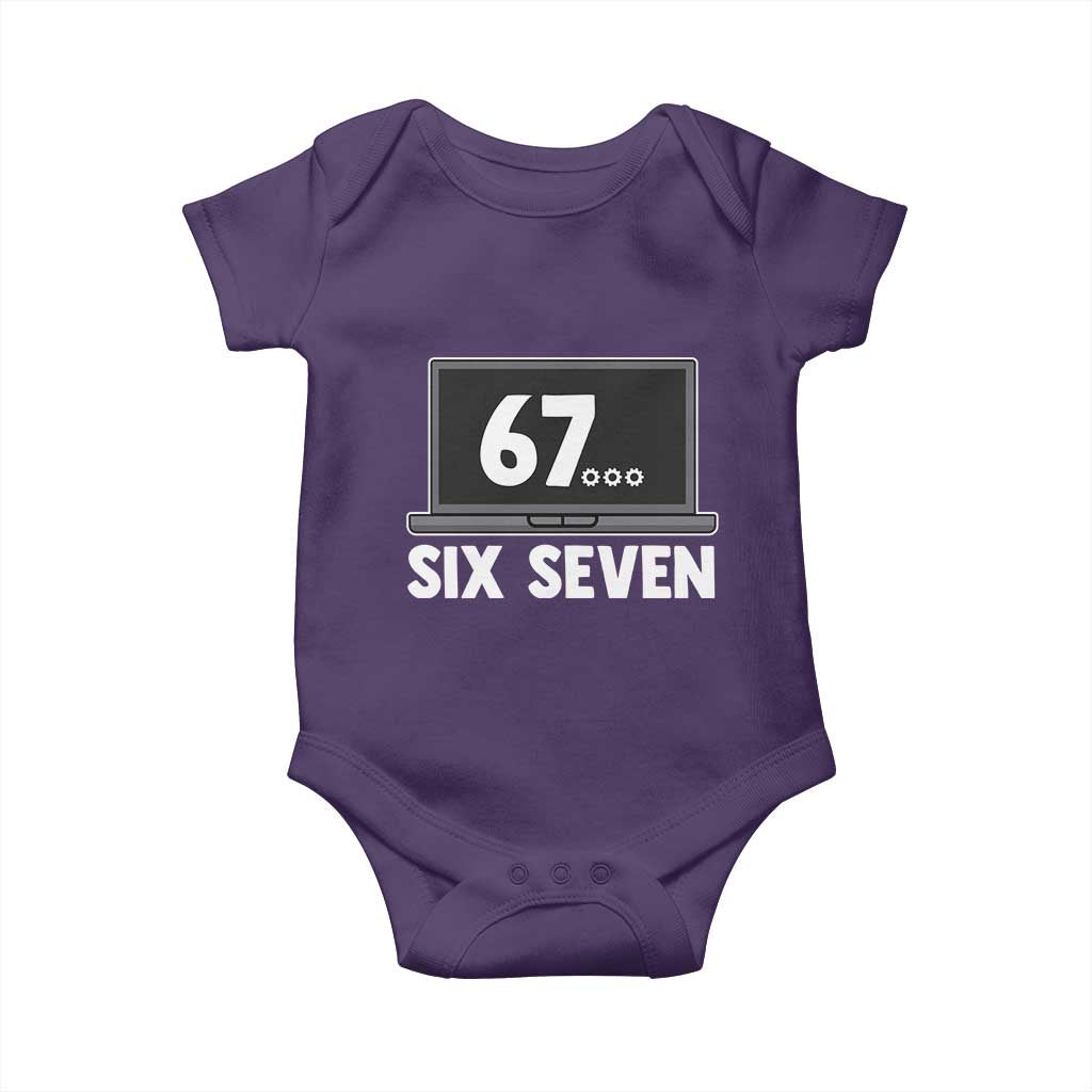 67 Six Seven Meme Baby Onesie Funny Tech Support - Wonder Print Shop