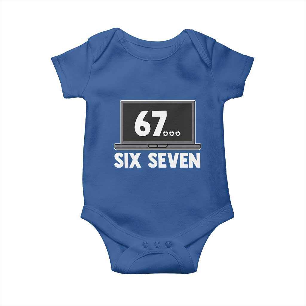 67 Six Seven Meme Baby Onesie Funny Tech Support - Wonder Print Shop