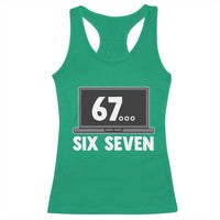 67 Six Seven Meme Racerback Tank Top Funny Tech Support - Wonder Print Shop