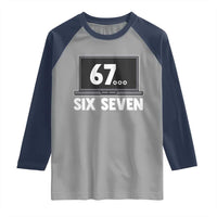 67 Six Seven Meme Raglan Shirt Funny Tech Support - Wonder Print Shop