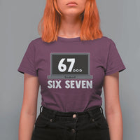 67 Six Seven Meme T Shirt For Women Funny Tech Support - Wonder Print Shop