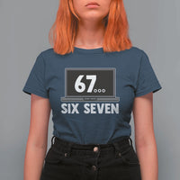67 Six Seven Meme T Shirt For Women Funny Tech Support - Wonder Print Shop