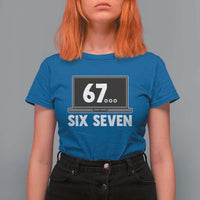 67 Six Seven Meme T Shirt For Women Funny Tech Support - Wonder Print Shop