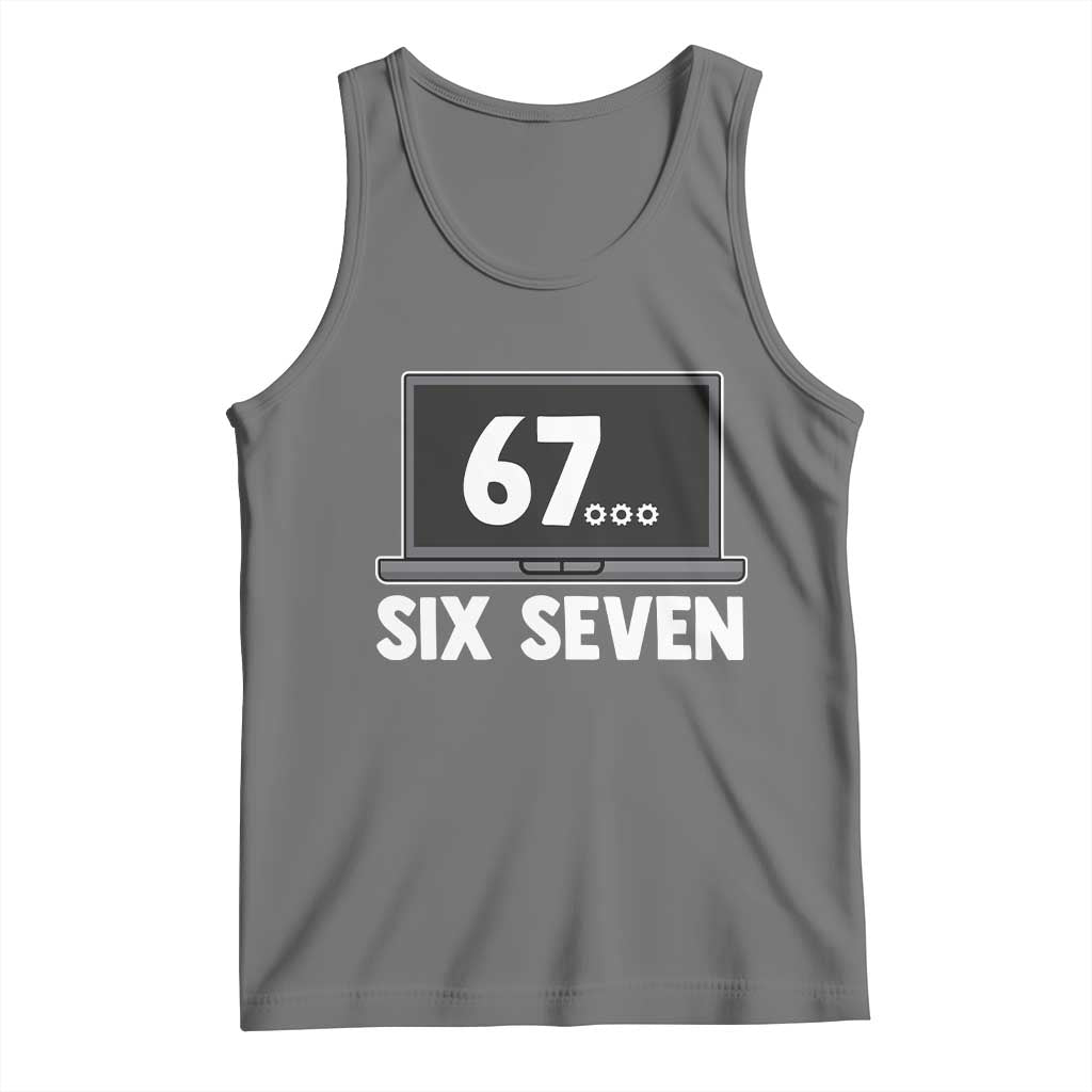 67 Six Seven Meme Tank Top Funny Tech Support - Wonder Print Shop
