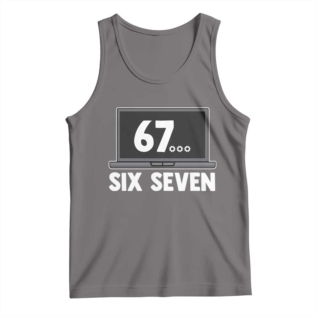 67 Six Seven Meme Tank Top Funny Tech Support - Wonder Print Shop