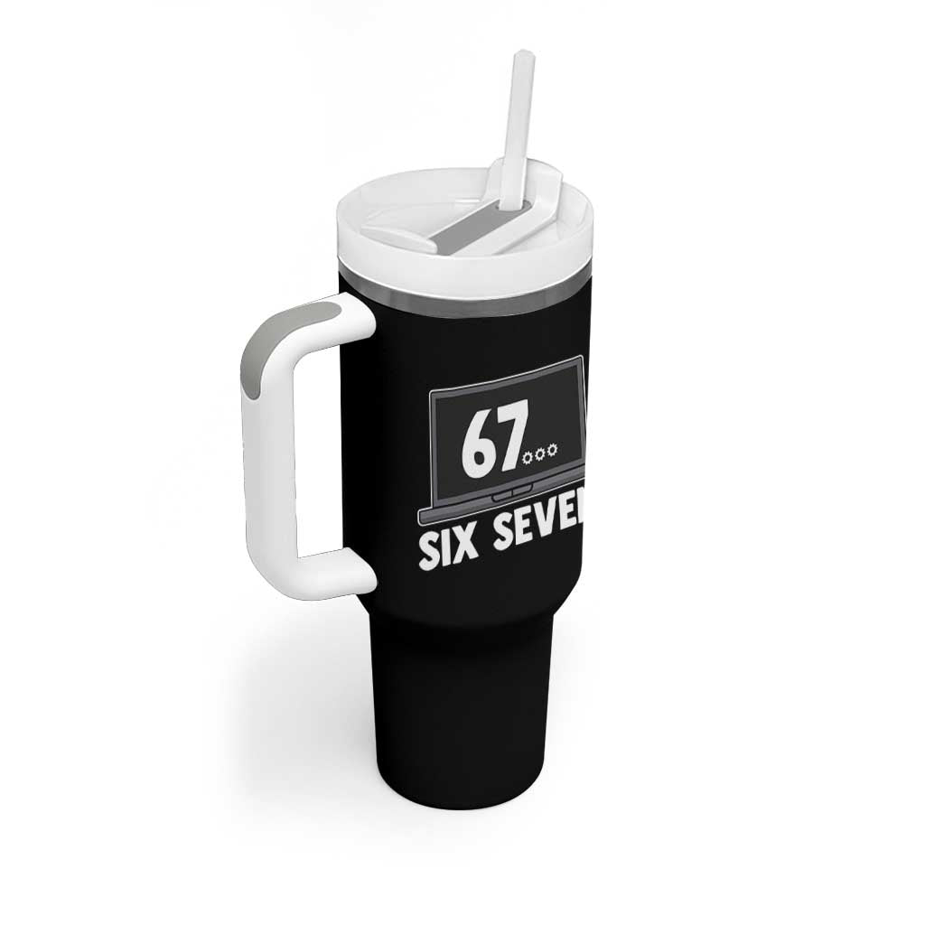 67 Six Seven Meme Tumbler With Handle Funny Tech Support - Wonder Print Shop