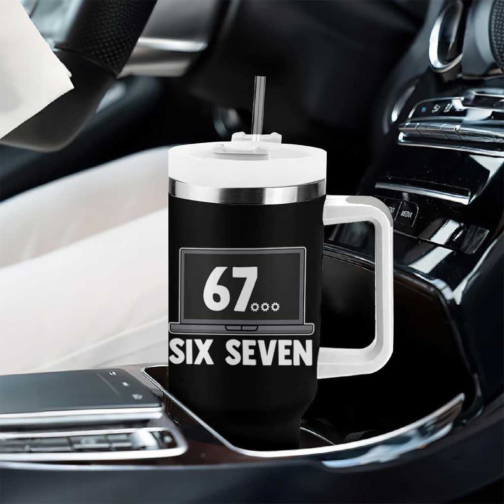 67 Six Seven Meme Tumbler With Handle Funny Tech Support - Wonder Print Shop