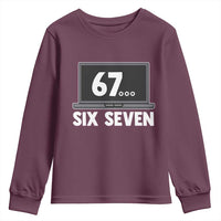 67 Six Seven Meme Youth Sweatshirt Funny Tech Support - Wonder Print Shop