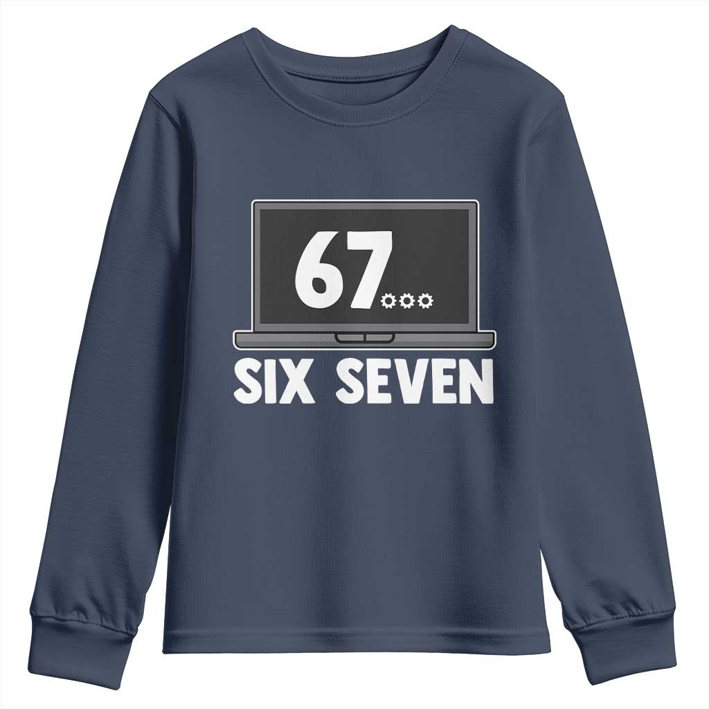 67 Six Seven Meme Youth Sweatshirt Funny Tech Support - Wonder Print Shop