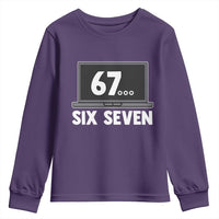 67 Six Seven Meme Youth Sweatshirt Funny Tech Support - Wonder Print Shop