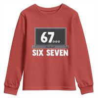 67 Six Seven Meme Youth Sweatshirt Funny Tech Support - Wonder Print Shop