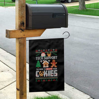 Funny Tech Support Christmas Garden Flag I Am Here To Delete Your Cookies - Wonder Print Shop