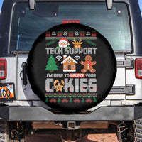 Funny Tech Support Christmas Spare Tire Cover I Am Here To Delete Your Cookies - Wonder Print Shop
