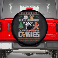 Funny Tech Support Christmas Spare Tire Cover I Am Here To Delete Your Cookies - Wonder Print Shop