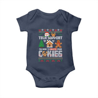 Funny Tech Support Christmas Baby Onesie I Am Here To Delete Your Cookies - Wonder Print Shop