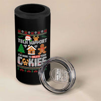 Funny Tech Support Christmas 4 in 1 Can Cooler Tumbler I Am Here To Delete Your Cookies - Wonder Print Shop