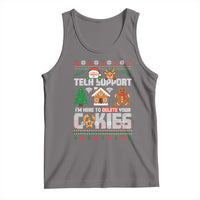 Funny Tech Support Christmas Tank Top I Am Here To Delete Your Cookies - Wonder Print Shop