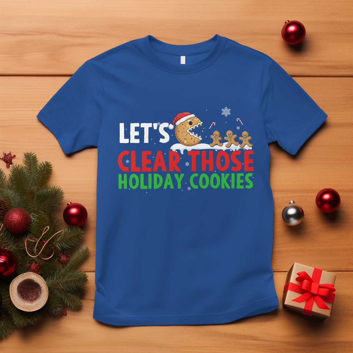 Tech Support Christmas T Shirt Let Is Clear Those Holiday Cookies - Wonder Print Shop