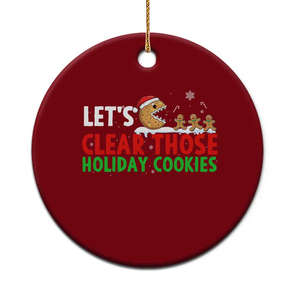 Tech Support Christmas Ceramic Ornament Let Is Clear Those Holiday Cookies - Wonder Print Shop