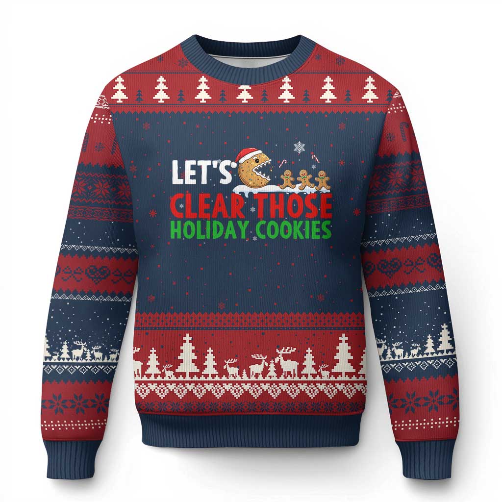 Tech Support Xmas Ugly Christmas Sweater Let Is Clear Those Holiday Cookies - Wonder Print Shop