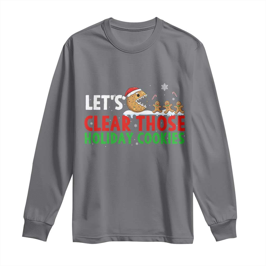 Tech Support Christmas Long Sleeve Shirt Let Is Clear Those Holiday Cookies - Wonder Print Shop