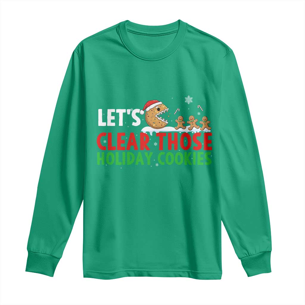 Tech Support Christmas Long Sleeve Shirt Let Is Clear Those Holiday Cookies - Wonder Print Shop