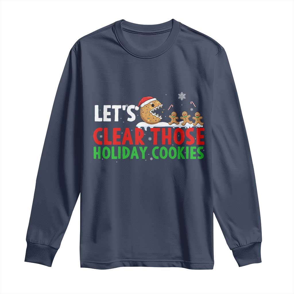Tech Support Christmas Long Sleeve Shirt Let Is Clear Those Holiday Cookies - Wonder Print Shop