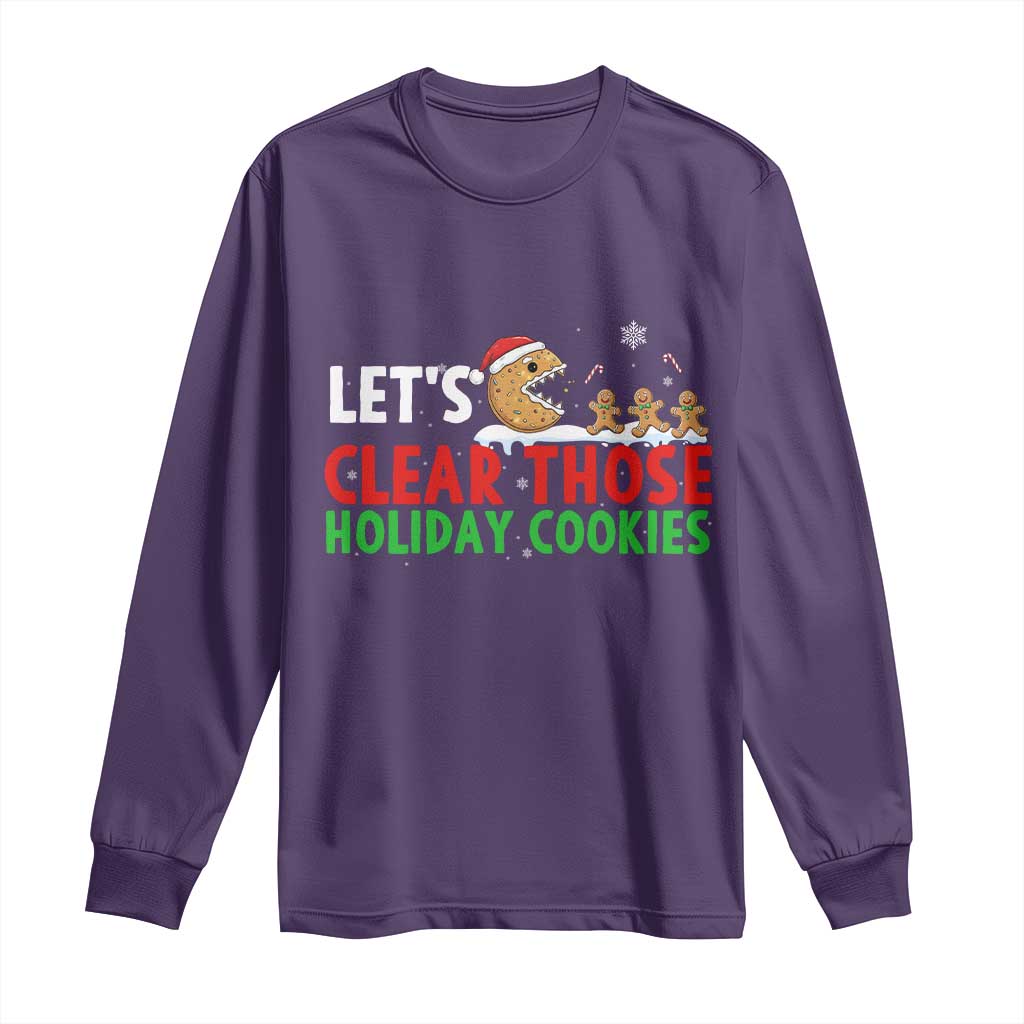 Tech Support Christmas Long Sleeve Shirt Let Is Clear Those Holiday Cookies - Wonder Print Shop