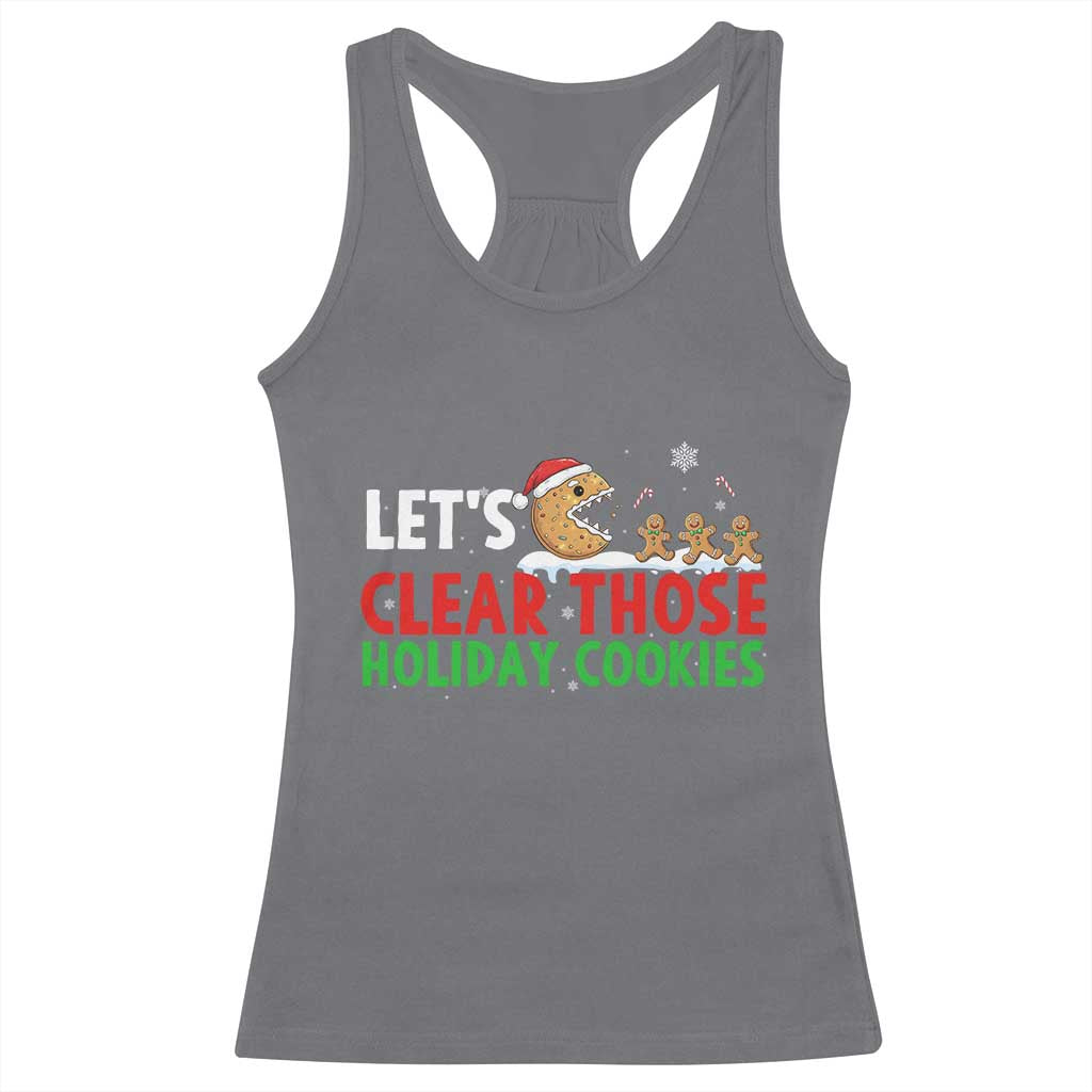Tech Support Christmas Racerback Tank Top Let Is Clear Those Holiday Cookies - Wonder Print Shop