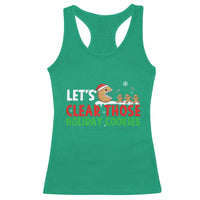 Tech Support Christmas Racerback Tank Top Let Is Clear Those Holiday Cookies - Wonder Print Shop