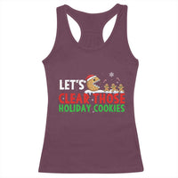 Tech Support Christmas Racerback Tank Top Let Is Clear Those Holiday Cookies - Wonder Print Shop