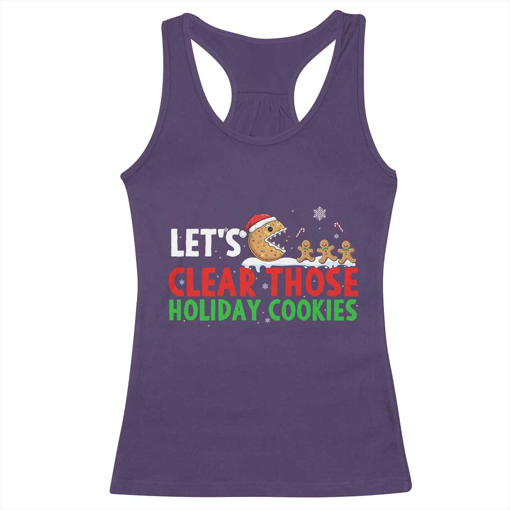 Tech Support Christmas Racerback Tank Top Let Is Clear Those Holiday Cookies - Wonder Print Shop