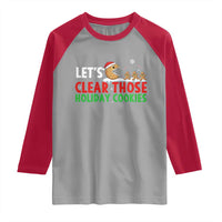 Tech Support Christmas Raglan Shirt Let Is Clear Those Holiday Cookies - Wonder Print Shop