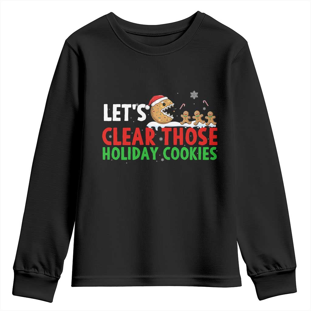 Tech Support Christmas Youth Sweatshirt Let Is Clear Those Holiday Cookies - Wonder Print Shop