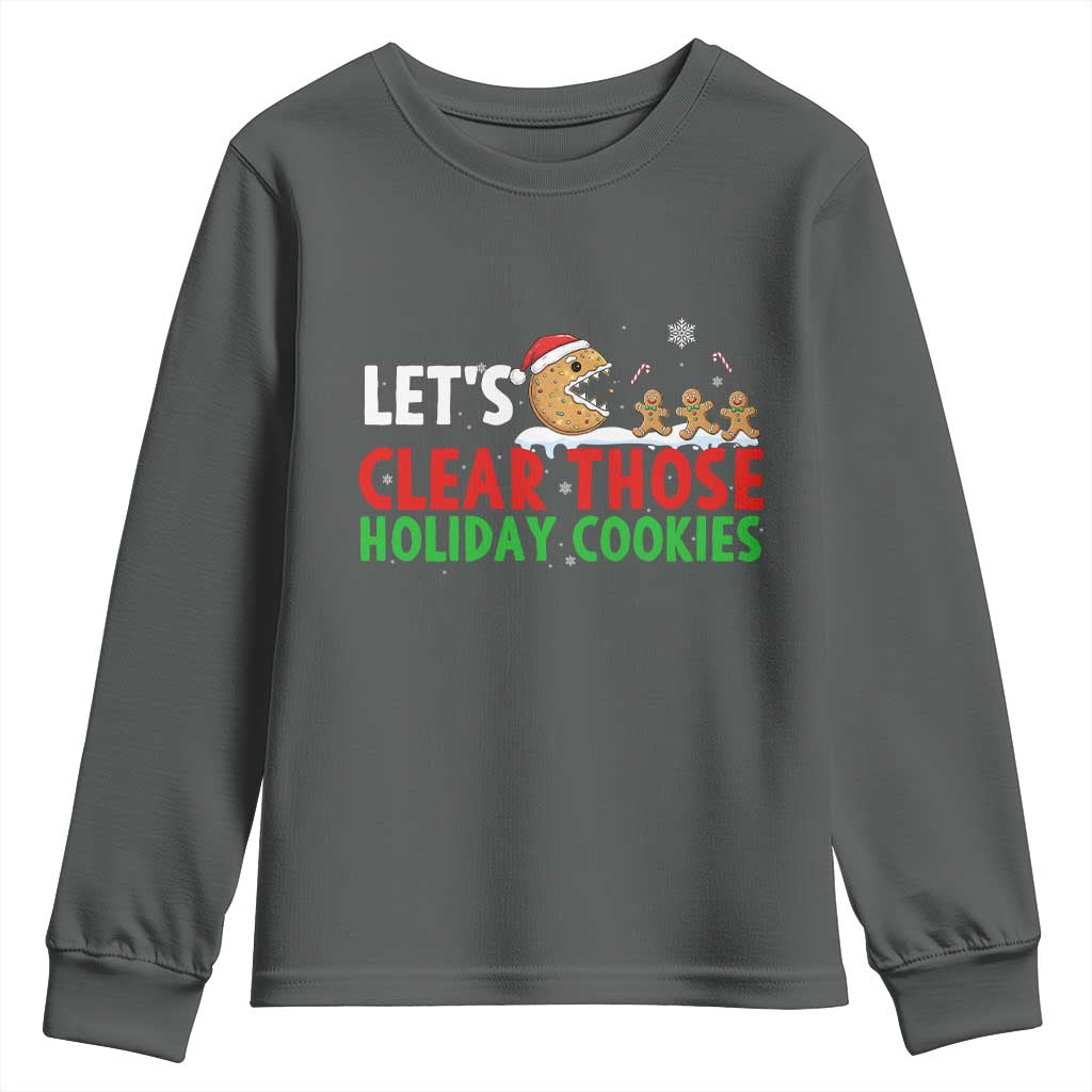 Tech Support Christmas Youth Sweatshirt Let Is Clear Those Holiday Cookies - Wonder Print Shop