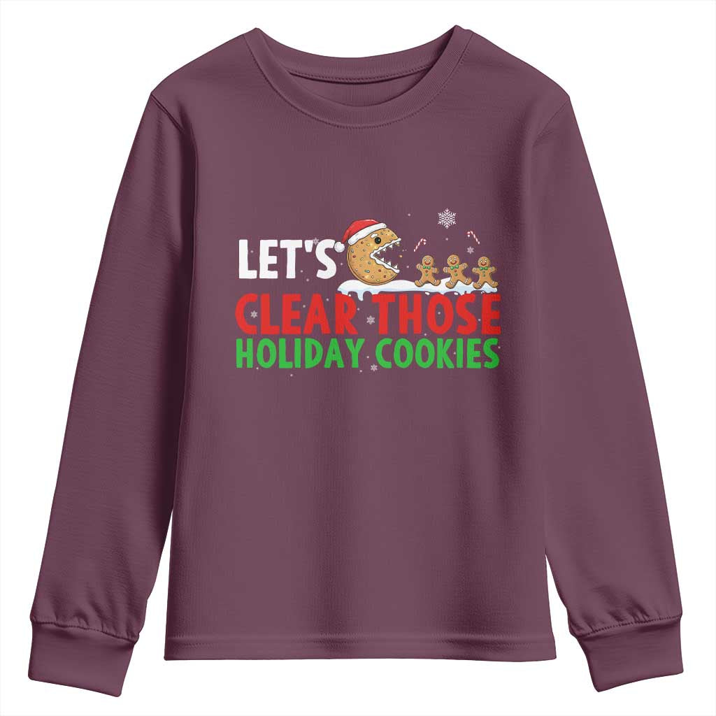 Tech Support Christmas Youth Sweatshirt Let Is Clear Those Holiday Cookies - Wonder Print Shop