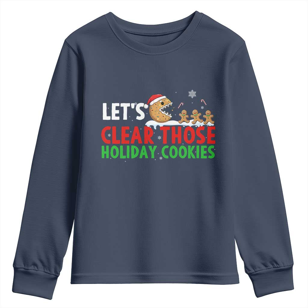 Tech Support Christmas Youth Sweatshirt Let Is Clear Those Holiday Cookies - Wonder Print Shop