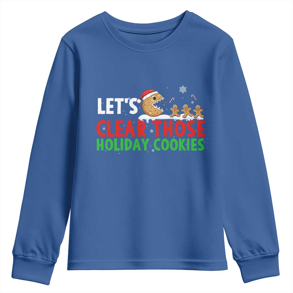 Tech Support Christmas Youth Sweatshirt Let Is Clear Those Holiday Cookies - Wonder Print Shop
