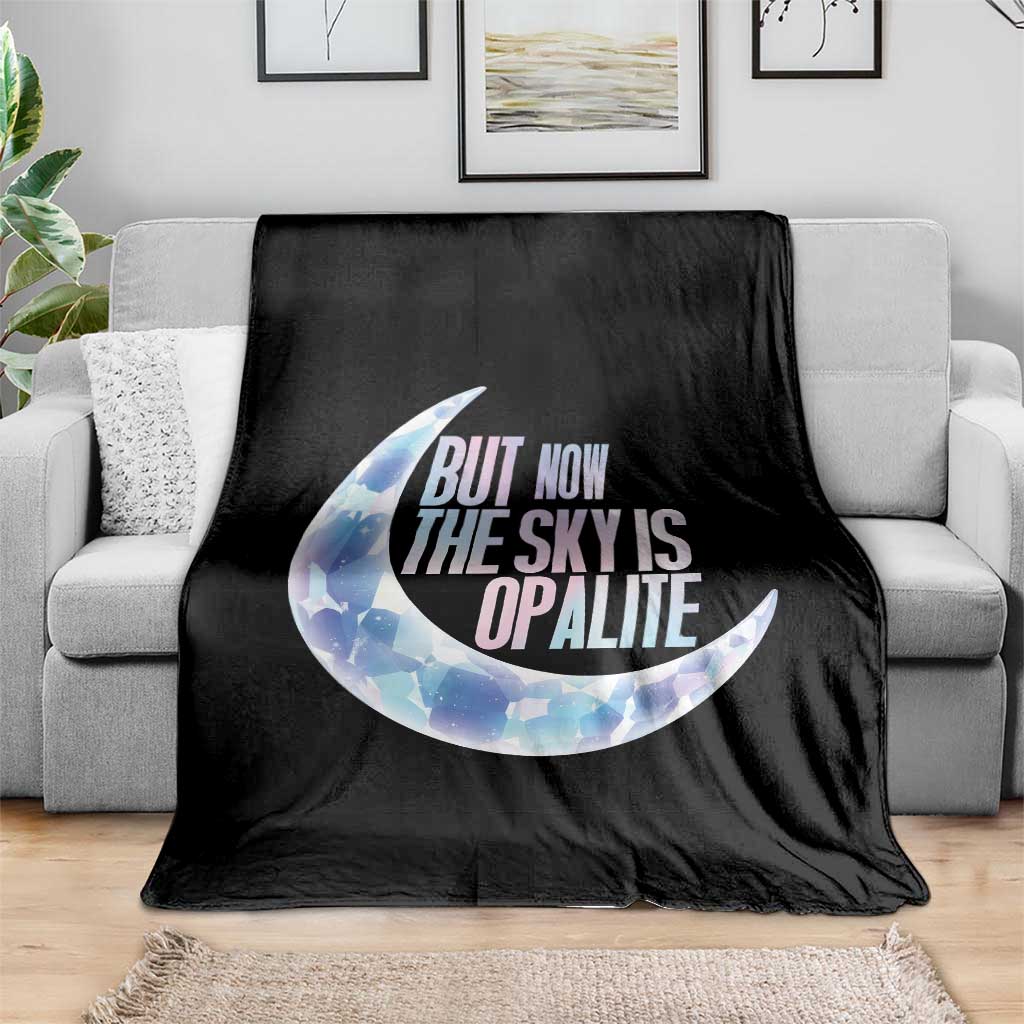The Sky Is Opalite Moonstone Mystical Crystal Lover Throw Blanket - Wonder Print Shop