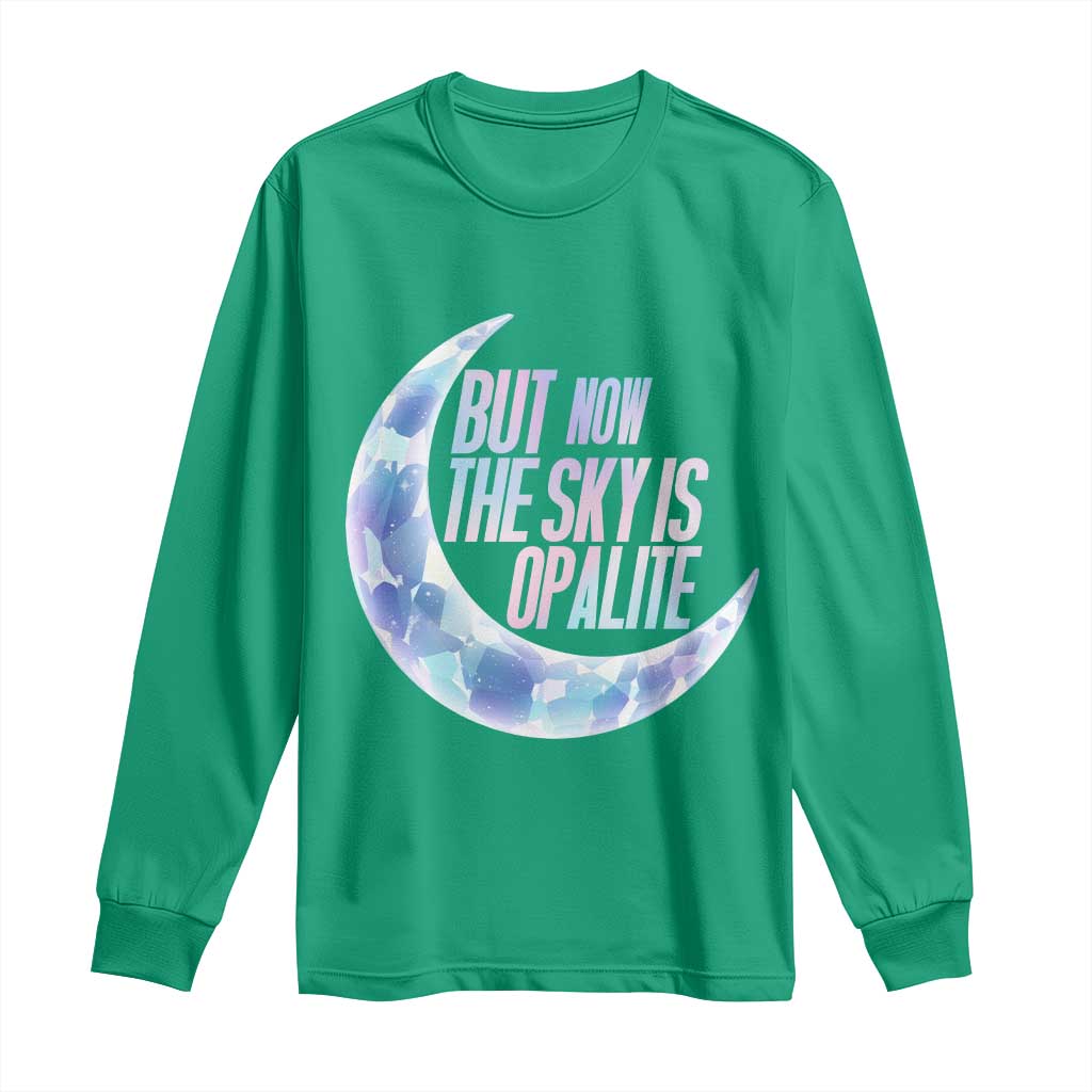 The Sky Is Opalite Moonstone Mystical Crystal Lover Long Sleeve Shirt - Wonder Print Shop