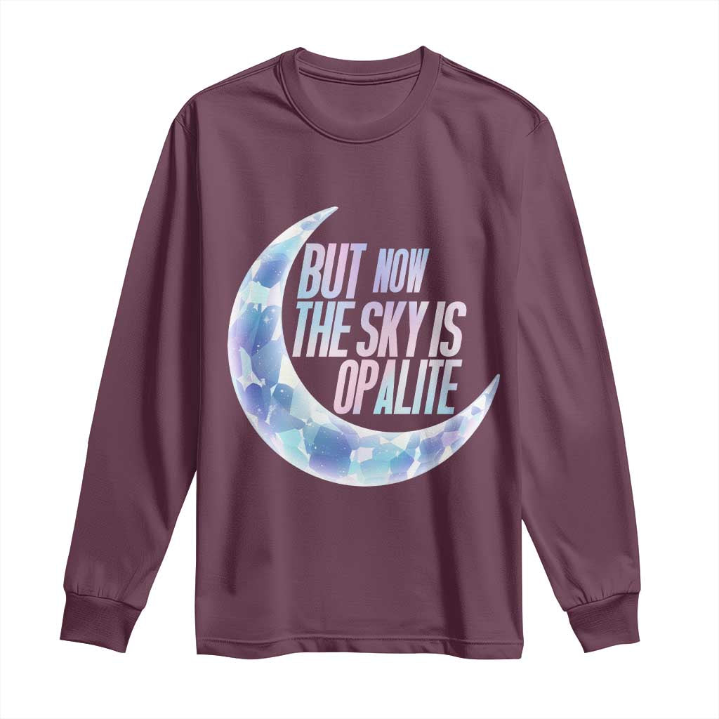 The Sky Is Opalite Moonstone Mystical Crystal Lover Long Sleeve Shirt - Wonder Print Shop