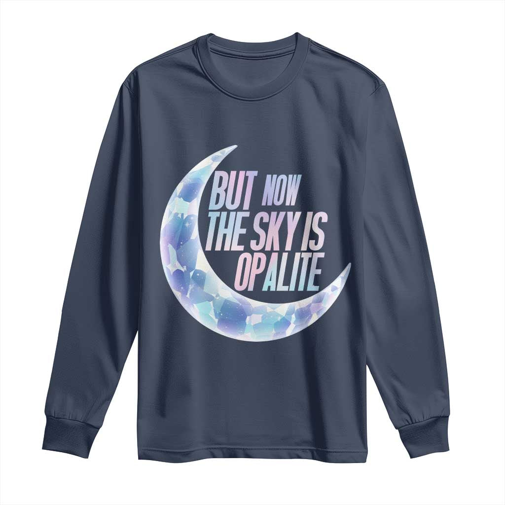 The Sky Is Opalite Moonstone Mystical Crystal Lover Long Sleeve Shirt - Wonder Print Shop
