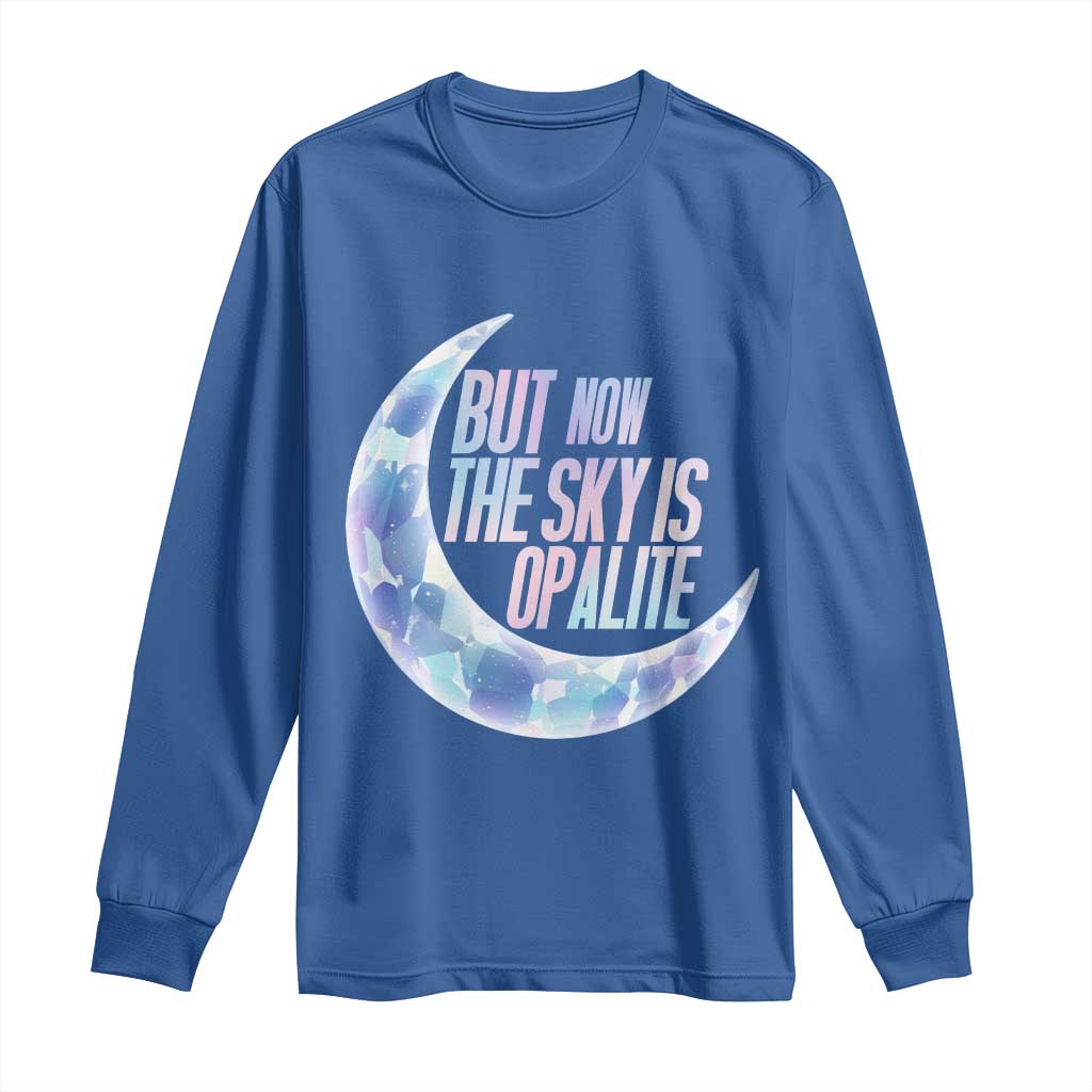 The Sky Is Opalite Moonstone Mystical Crystal Lover Long Sleeve Shirt - Wonder Print Shop