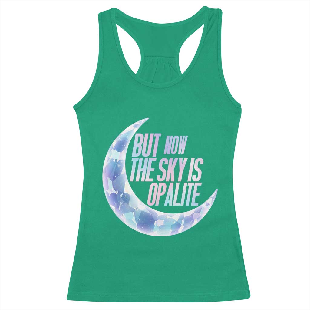 The Sky Is Opalite Moonstone Mystical Crystal Lover Racerback Tank Top - Wonder Print Shop