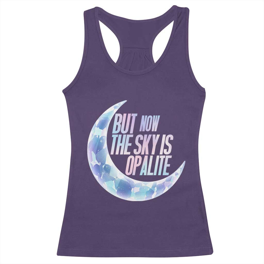 The Sky Is Opalite Moonstone Mystical Crystal Lover Racerback Tank Top - Wonder Print Shop