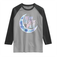 The Sky Is Opalite Moonstone Mystical Crystal Lover Raglan Shirt - Wonder Print Shop