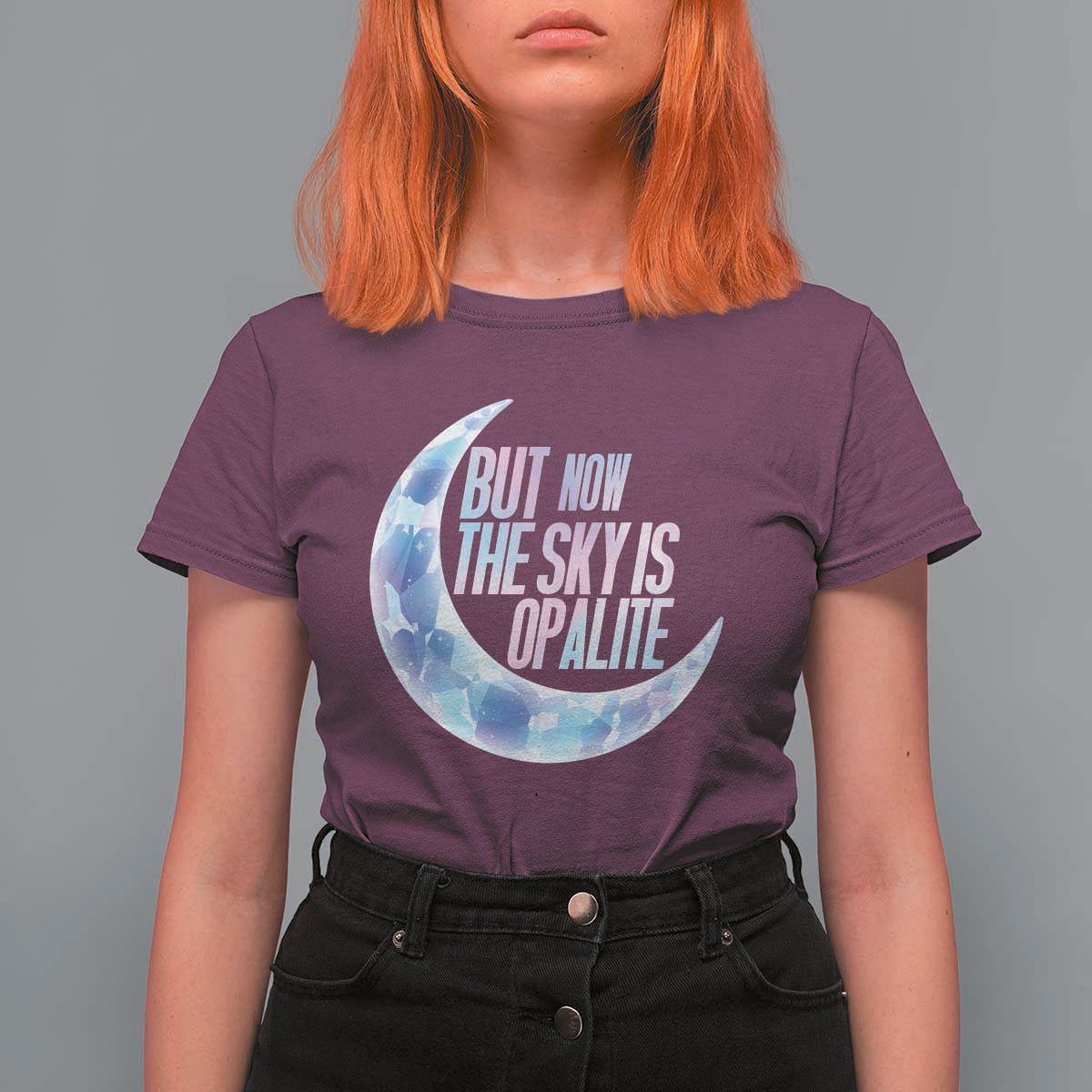 The Sky Is Opalite Moonstone Mystical Crystal Lover T Shirt For Women - Wonder Print Shop