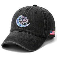 The Sky Is Opalite Moonstone Mystical Crystal Lover Washed Cotton Baseball Cap